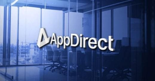 A picture of an office with the appdirect logo.